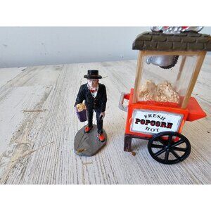 Lemax popcorn vendor Halloween people accessory carnival‎ village decor carnival